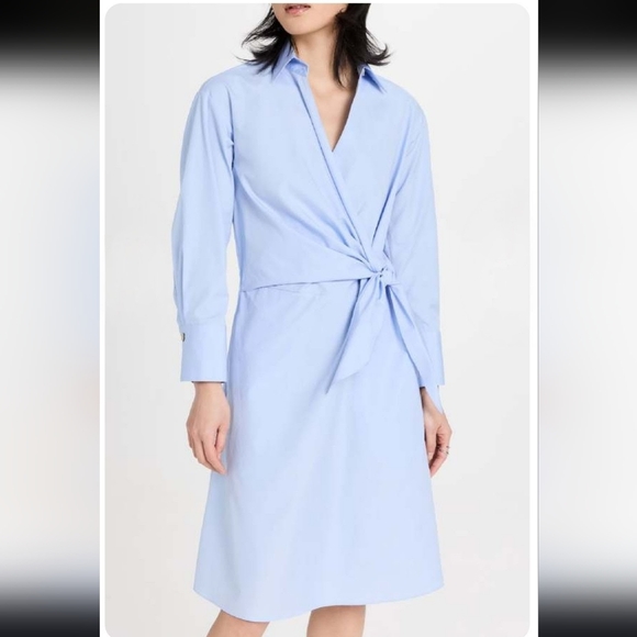 Vince Dresses & Skirts - NWT $425 Vince Long-Sleeve Short Wrap Shirtdress Size 8